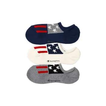 Champion No-Show Socks Men's 3 Pack Mixed Color