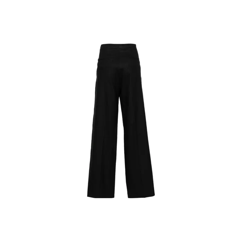 Alysi High-waisted Wide-leg Trousers-1