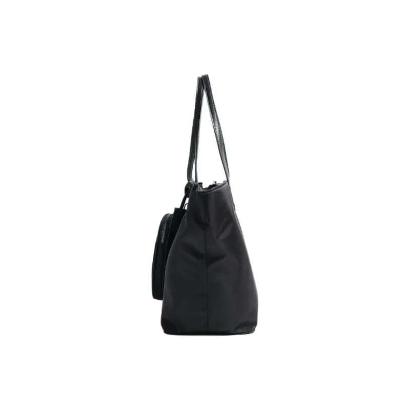 STEVE MADDEN Nylon Tote Bag Shopping Bag Shoulder Bag Handbag Large Size Women's Black/Coffee-1