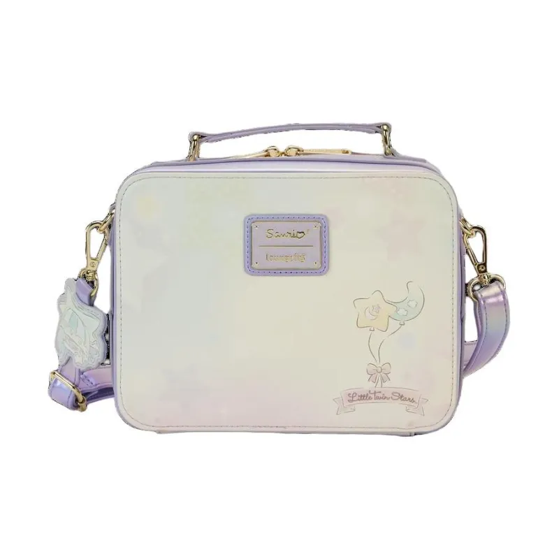 Sanrio LittleTwinStars X Loungefly Collaboration Artificial Leather Handbag Shoulder Bag Crossbody Bag Women's Purple-2
