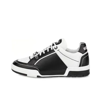 MOSCHINO Lace-up Leather Sneakers