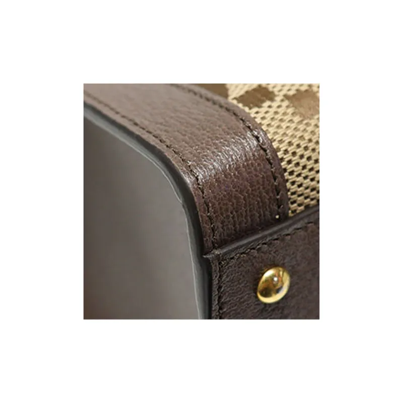 GUCCI Diana Canvas With Leather Canvas Bag Shoulder Bag Crossbody Bag Handbag Medium Size Women's Brown-5