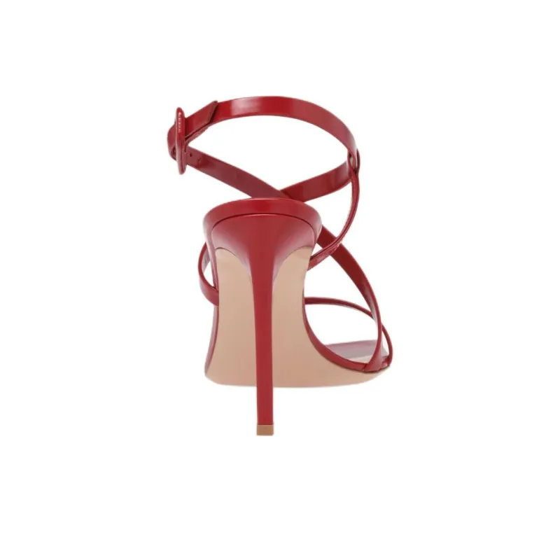 GIANVITO ROSSI Lindsay Strap Sandals 9.5cm Women's Red-5