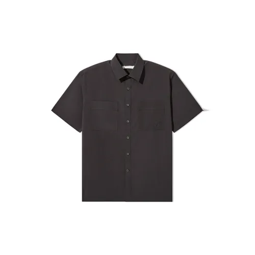 Cabbeen Shirts Men Coal Black