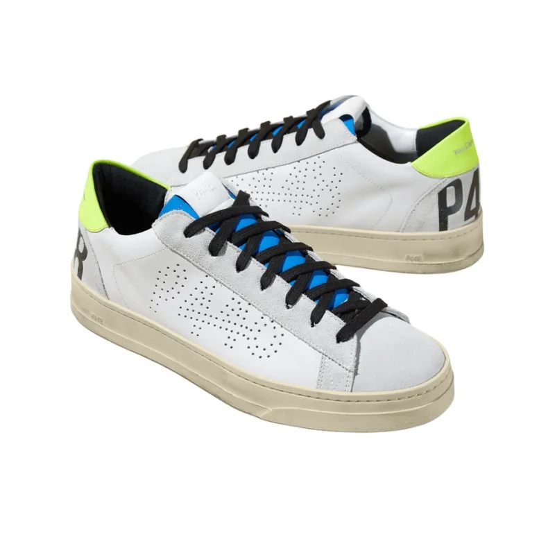 P448 Jack Sweden Low-Top Skateboard Shoes Men's White-2