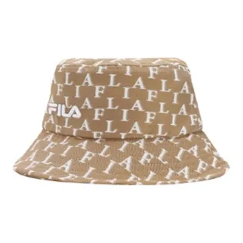 FILA Polyester, Cotton Bucket Hats Unisex Apricot