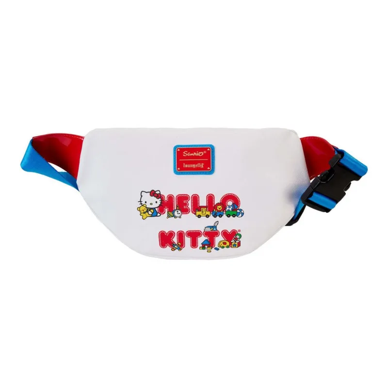 Sanrio Loungefly 50th Anniversary Commemoration, Collaboration Polyurethane Fanny Pack Women's White Red-3