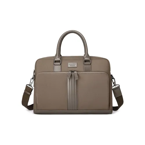 FAIRWHALE Oxford With Cow Leather Handbag Men's Misty Brown