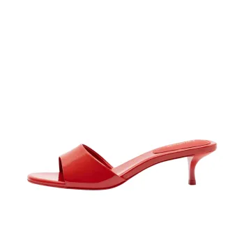 Larroude Slide Slippers 4.5cm Women's Red