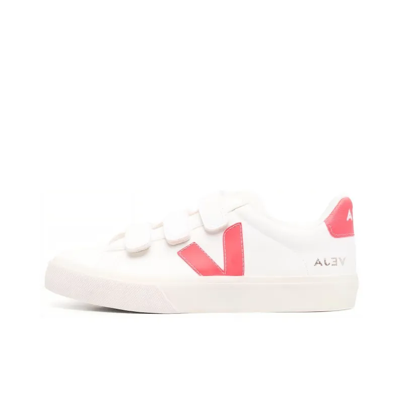 VEJA Slip-Resistant Low-Top Skateboard Shoes Women's Pink White-0