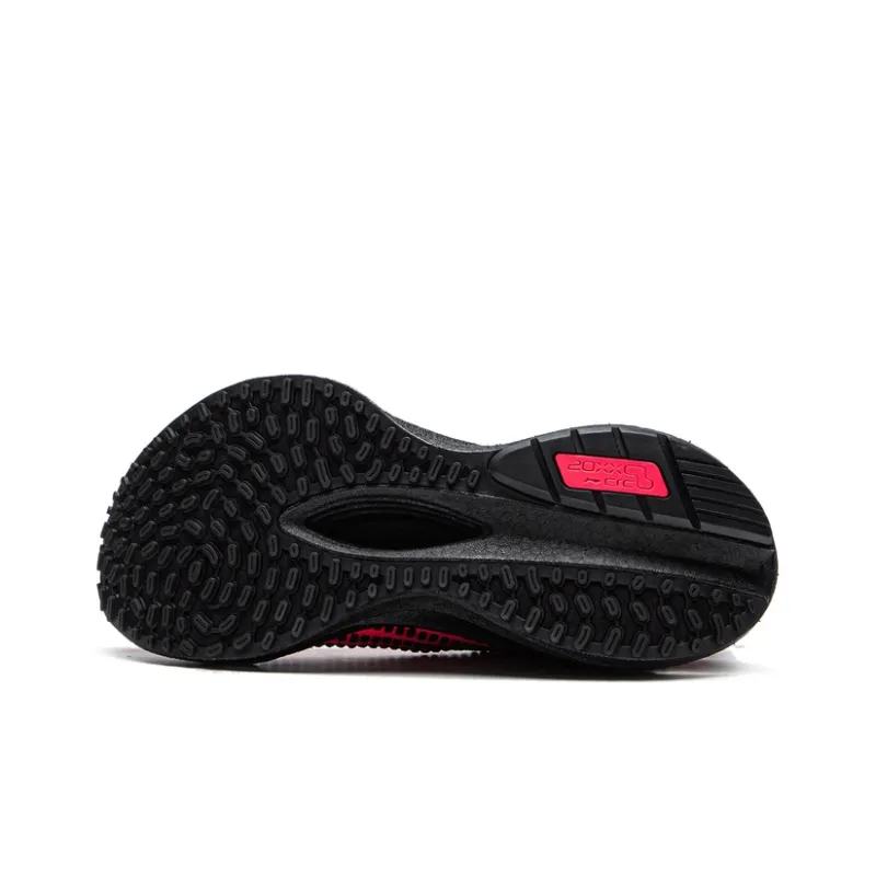 LiNing Anti Slip Wear Resistant Low Top Casual Shoes Unisex Red Black-5