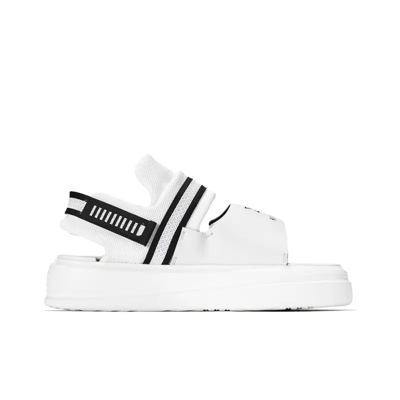 NORVINCY Beach Sandals Unisex Black/White-1