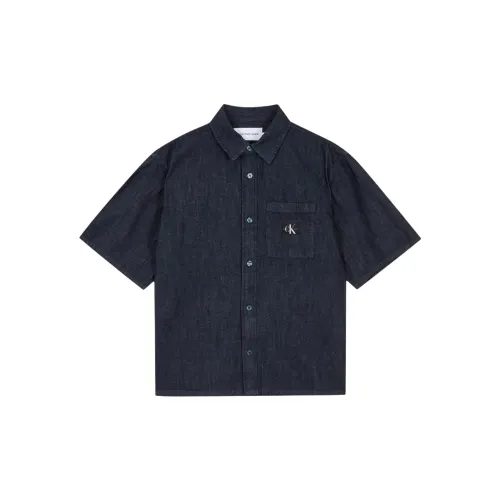 Calvin Klein Shirts Men Dark Blue