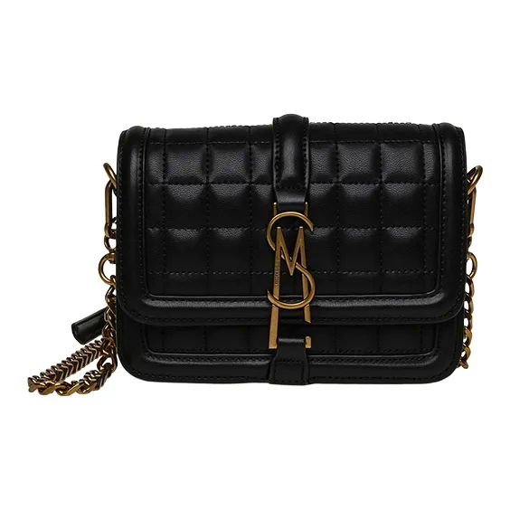 STEVE MADDEN PU Shoulder Bag Crossbody Bag Small Size Women's Black/Gold/Camel/Apricot-4
