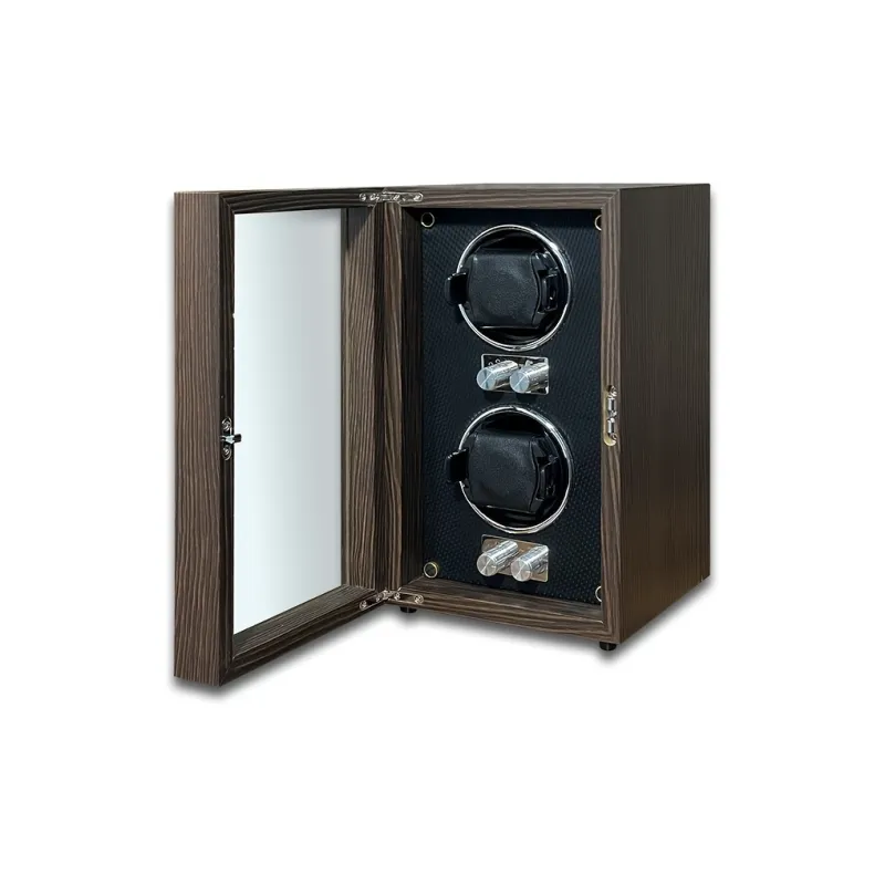 Windtoptime Wooden Shell 2 X 4 Watch Winder Walnut Wood Conversion Table For Home Use Unisex-1