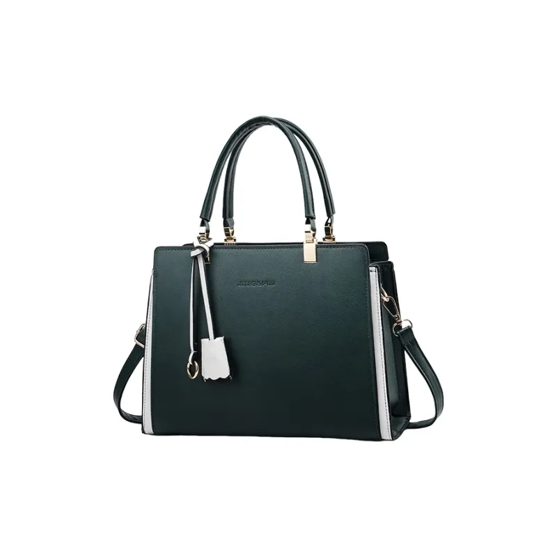 HACIN PU Shoulder Bag Regular Women's Green/Black/Khaki/Blue/Earth Yellow-0
