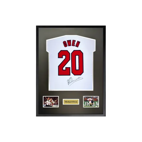 Three For Michael Irwin 1998 World Cup England Team Signed Jersey Includes Certificate And Framing