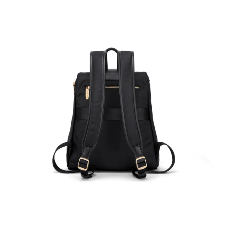 Simvay Clos Fabric With Synthetic Leather Backpacks Backpack Large Size Women's Black/Khaki-4