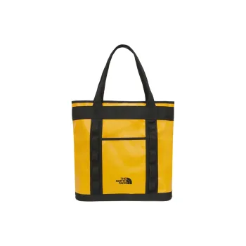 THE NORTH FACE Polyester Camping Bag, Travel Bag, Shoulder Bag, Tote Handbag Medium Size Unisex Gold