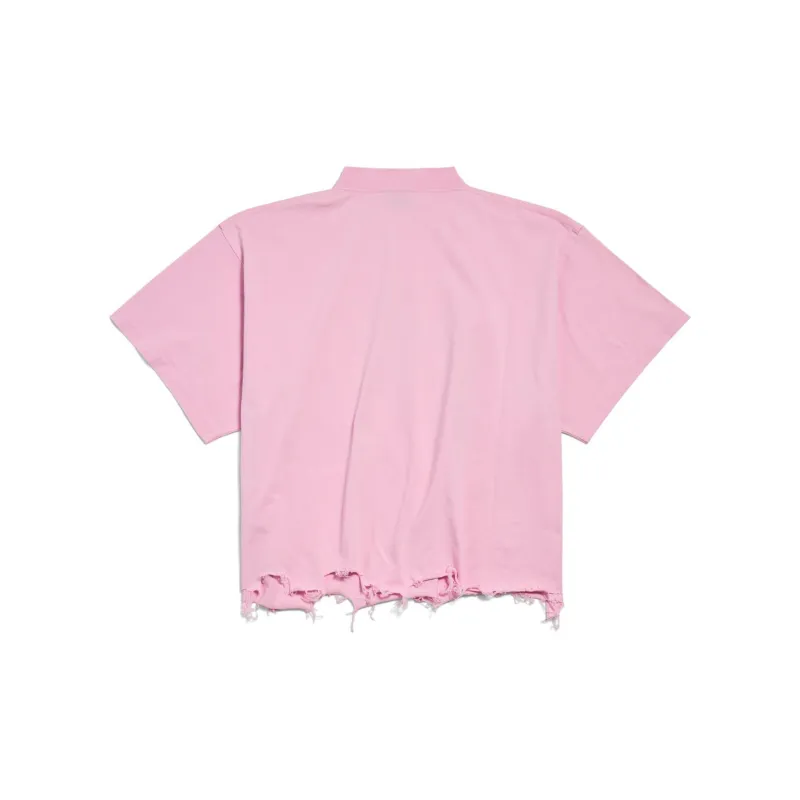 Balenciaga Bb Icon Frayed Edge T-Shirt-1
