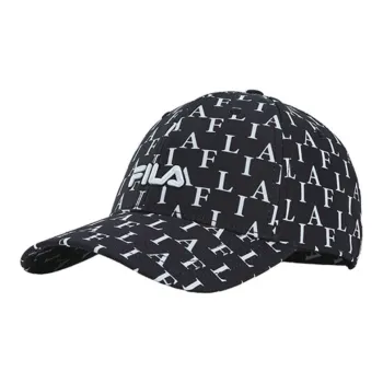 FILA Cotton Baseball Caps Unisex Black