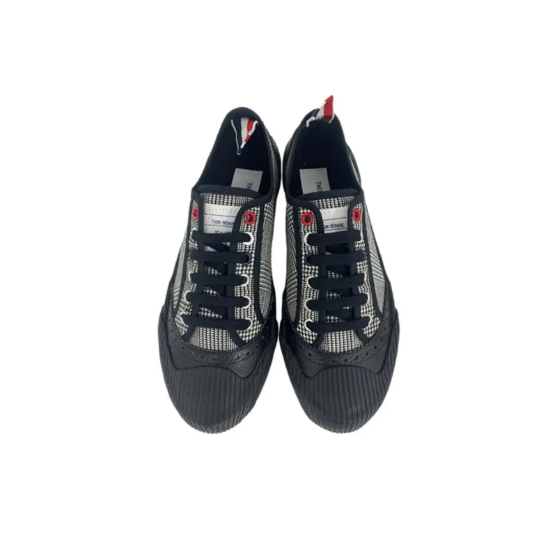 THOM BROWNE· Stylish Skateboarding Shoes Women's Black White-2