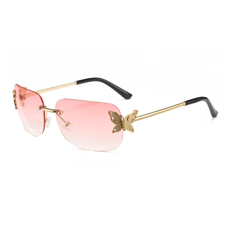 CYXUS Brass Square Sunglasses Unisex-6