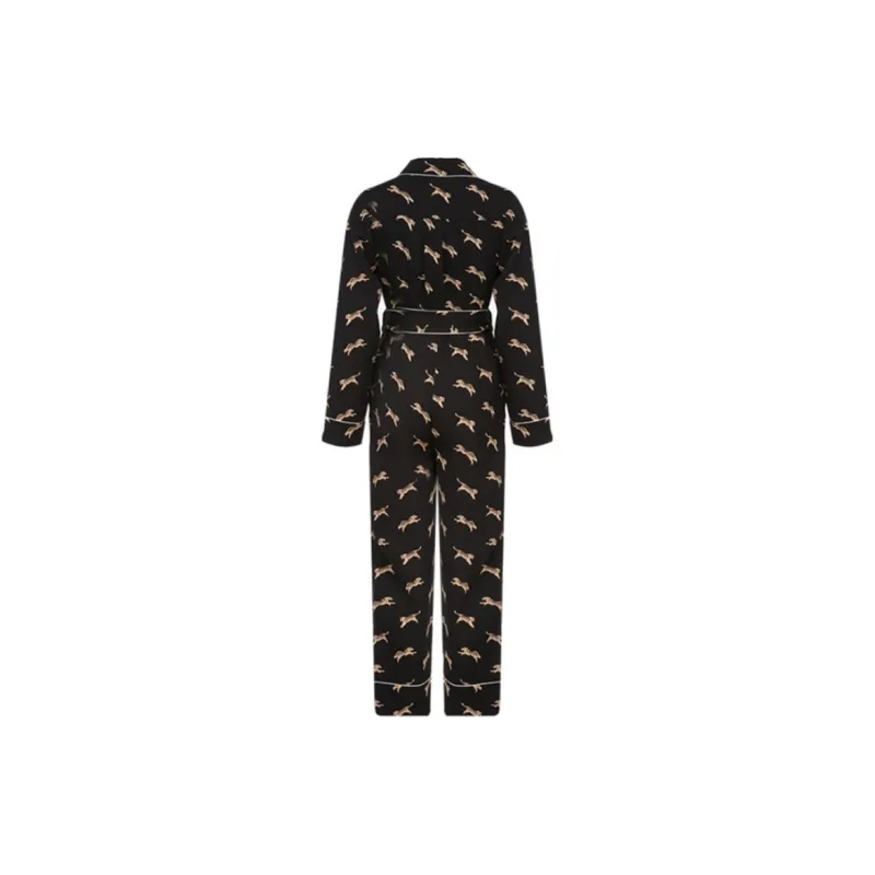 DVF Diane Von Furstenberg Jumpsuit Women's Black-1