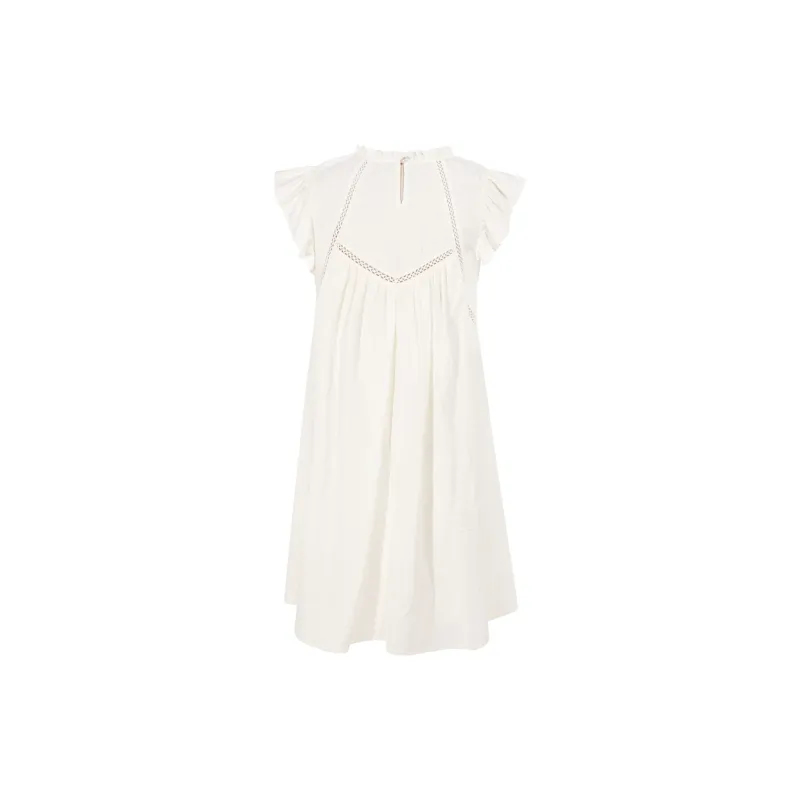 3COLOUR Short Sleeved Dresses Women's Milk White-1