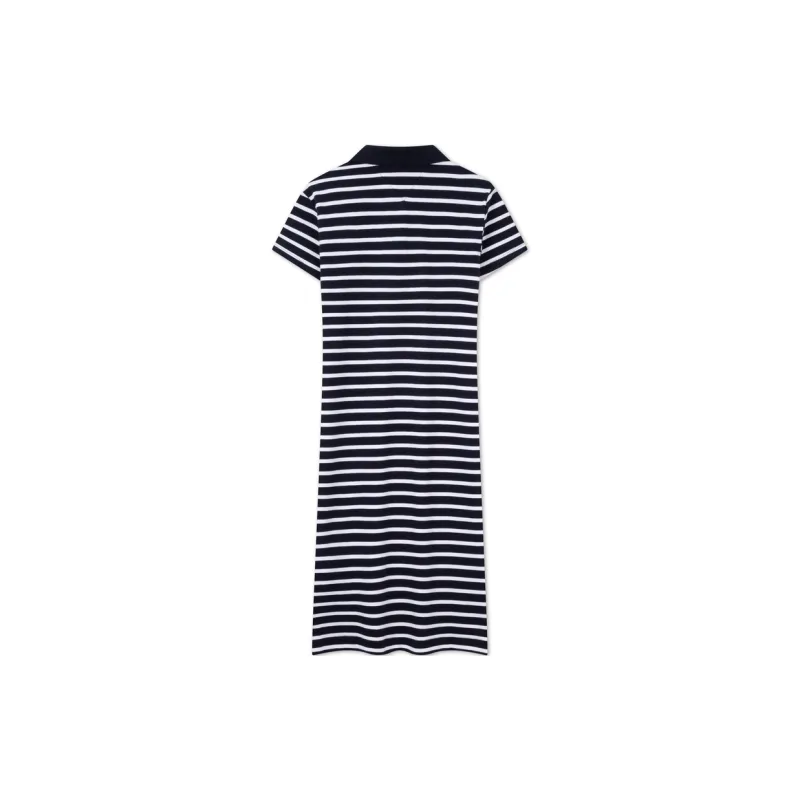 Tommy Hilfiger Short Sleeved Dresses Women's Black White Stripes-1