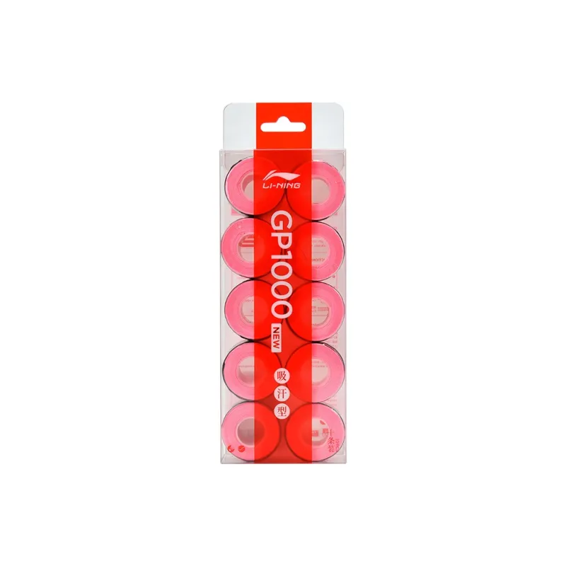 LiNing Badminton Grip Tape PU Badminton Racket Thin 10 Pack-0