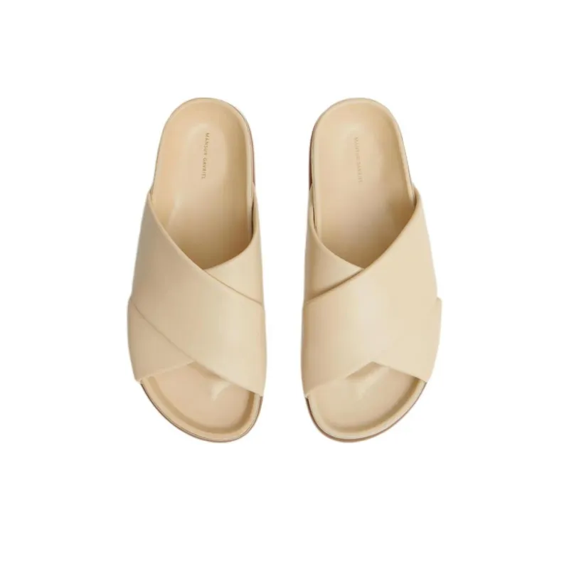 MANSUR GAVRIEL Slide Slippers Women's Beige-4