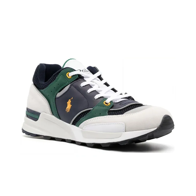 Polo Ralph Lauren Low-Top Casual Shoes Men's White Black Green-1