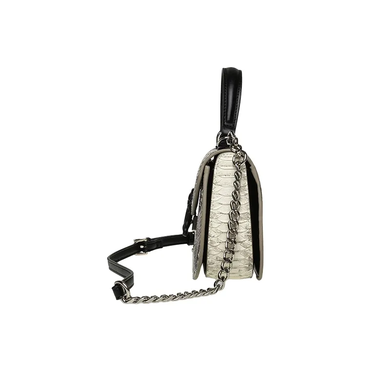 STEVE MADDEN PU Portable Crossbody Bag Shoulder Bag Medium Size Women's Snake Pattern/Blue-2