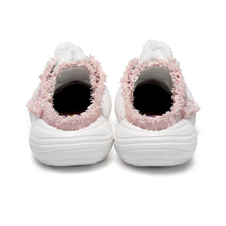 CN Cheeseberry Anti Slip Wear Resistant Breathable Lightweight Height Increasing Low Top Canvas Shoes Unisex Pink-3