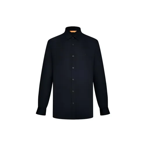 Biyin Leufen Shirts Men 07 Black