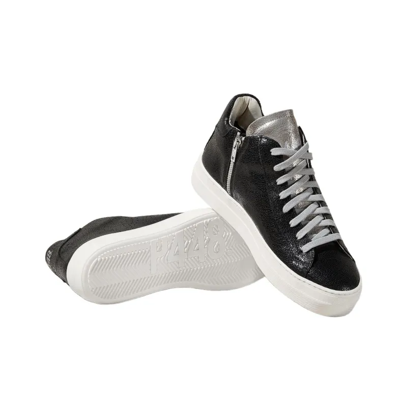 P448 Mid-Top Skateboard Shoes Women's Black-3