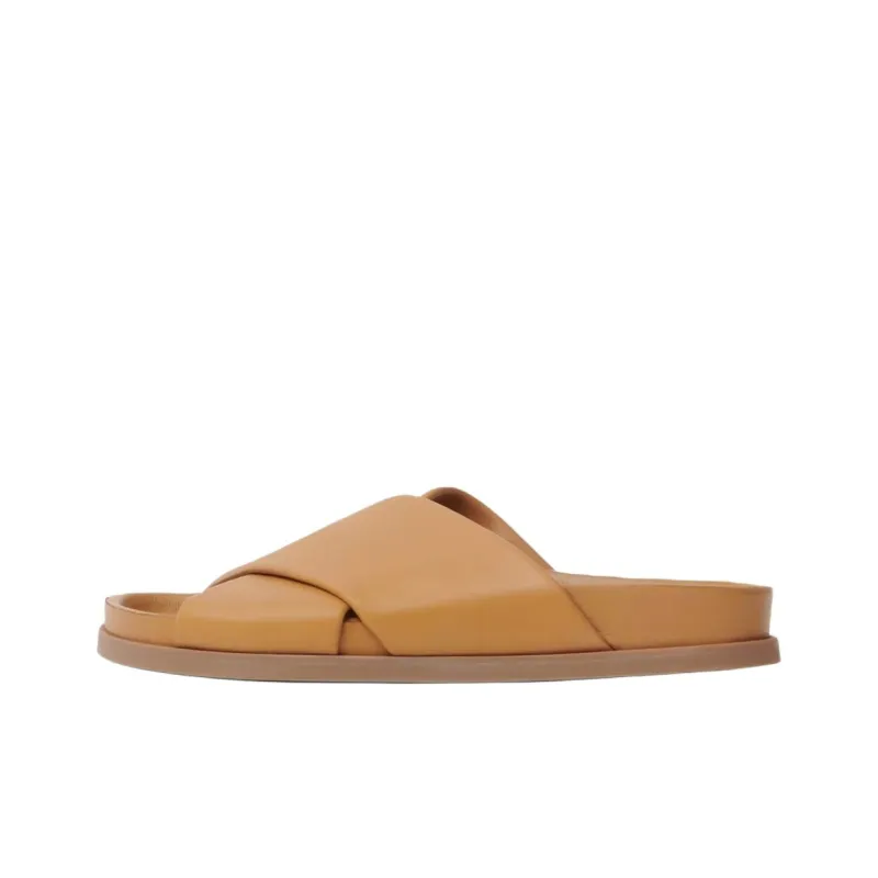 MANSUR GAVRIEL Slide Slippers Women's Caramel-0