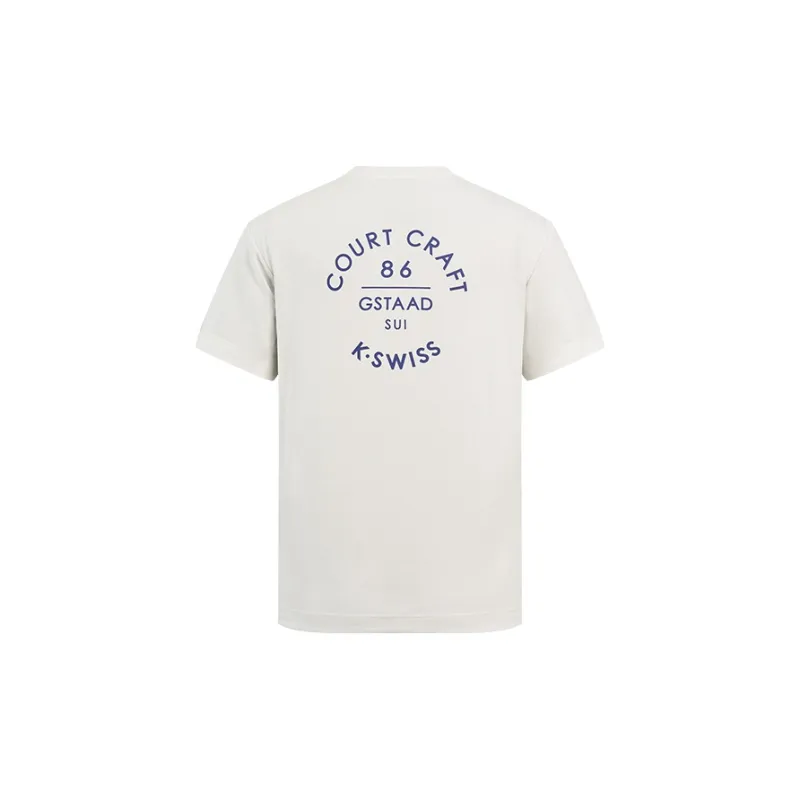 K·SWISS T Shirts Unisex White-1