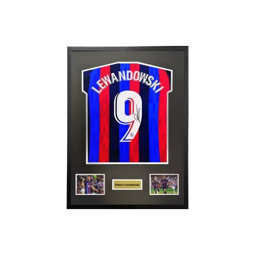 Three For 22 23 Barcelona Lewandowski Signed Soccer Apparel Jersey With SA Certificate Lewand Barça