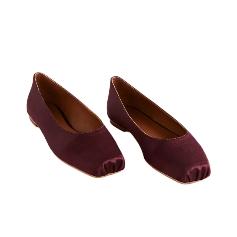 REFORMATION Mikayla Casual Single Shoes Women's Red-3