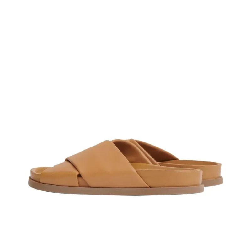 MANSUR GAVRIEL Slide Slippers Women's Caramel-3