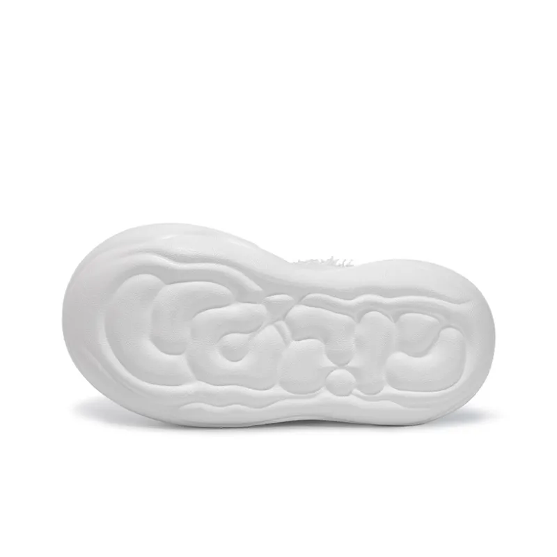 CN Cheese Foam Anti Slip Wear Resistant Breathable Lightweight Height Increasing Low Top Canvas Shoes Unisex White-4