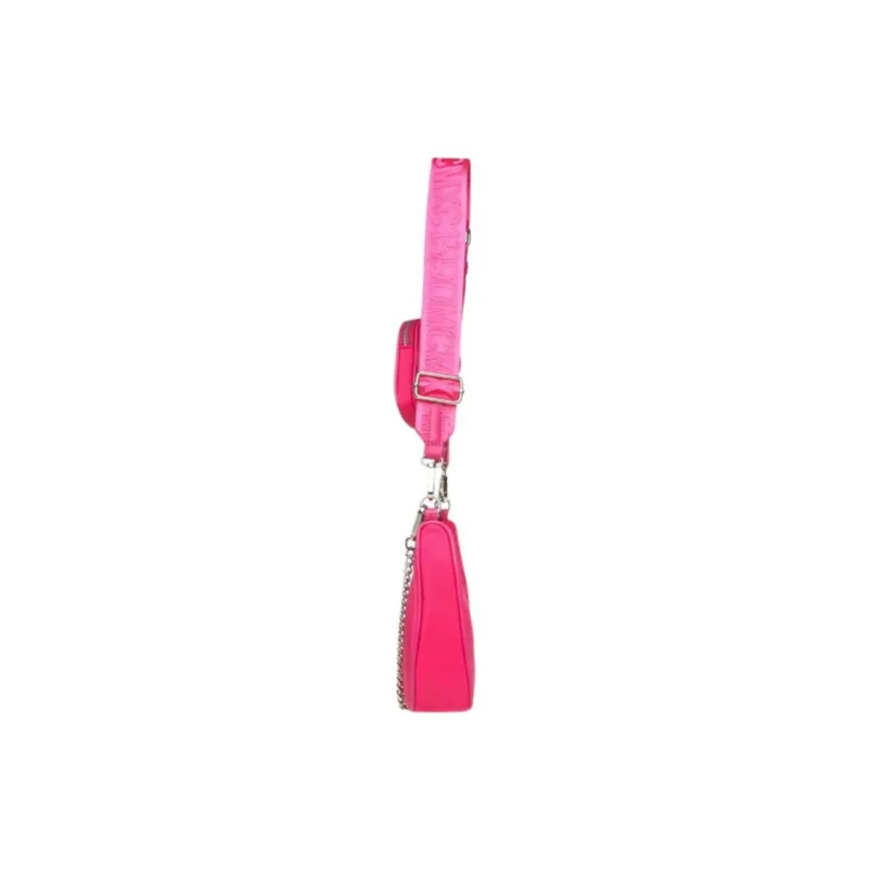 STEVE MADDEN Nylon With Polyester Portable Crossbody Bag Shoulder Bag Medium Size Women's Rose Red/Light Green-2