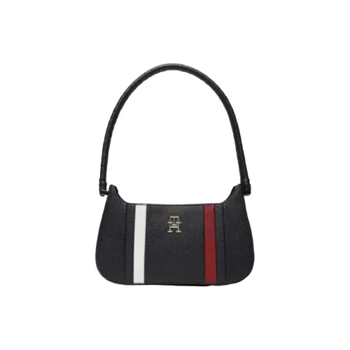 Tommy Hilfiger Artificial Leather One Shoulder Handbags Small Size Women's Dark Blue