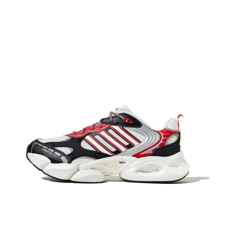 Adidas CLIMACOOL VENTO 3.0 Anti-Slip Wear-Resistant Low-Top Running Shoes Men's White Red Black-0