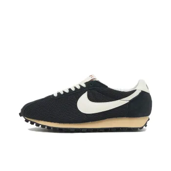 Nike Waffle Trainer Anti Slip Wear Resistant Low Top Casual Shoes Unisex Black White