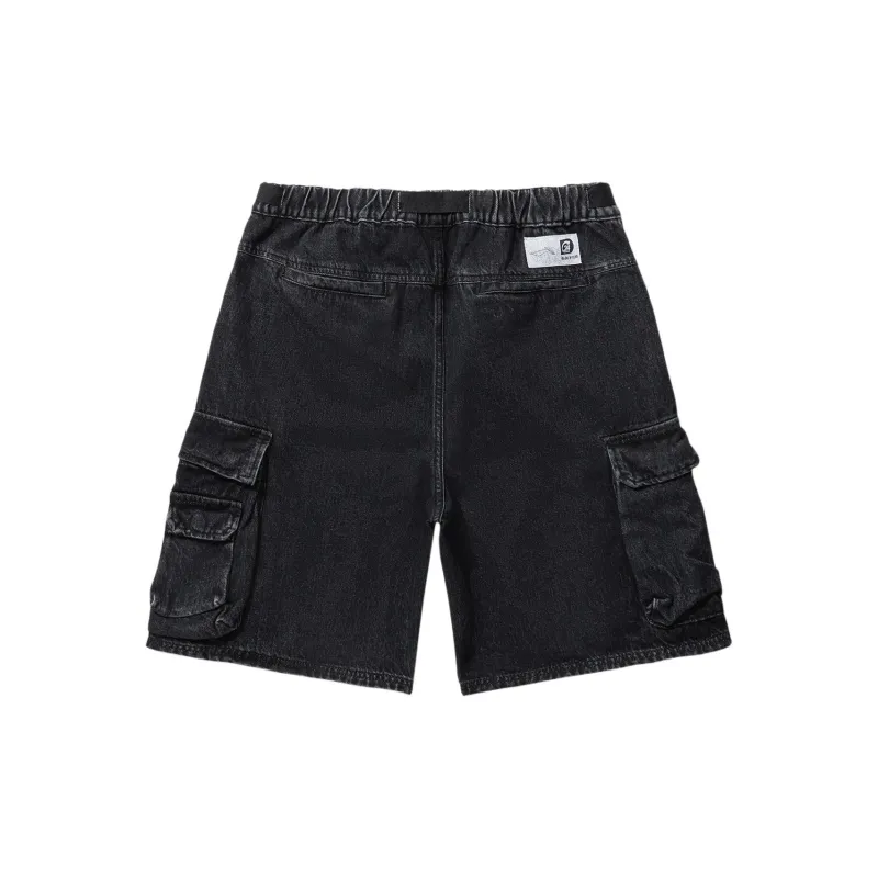LiNing Denim Shorts Men's Black-1