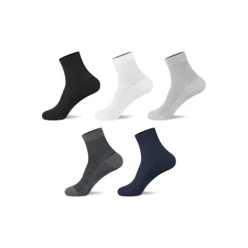 H-YXIANG Mid-Calf Socks Men's 5 Pack