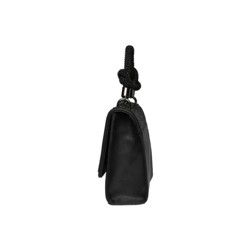 STEVE MADDEN Polyester Shoulder Bag Crossbody Bag Handbag Small Size Women's Black/Silver-2